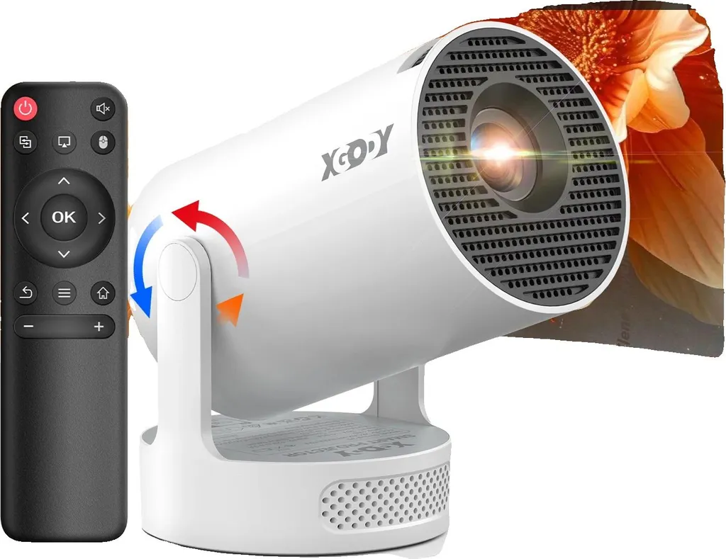 Projecteur Lumineux 10000 Lumens HD - Taille Projection 130 Pouces 30W