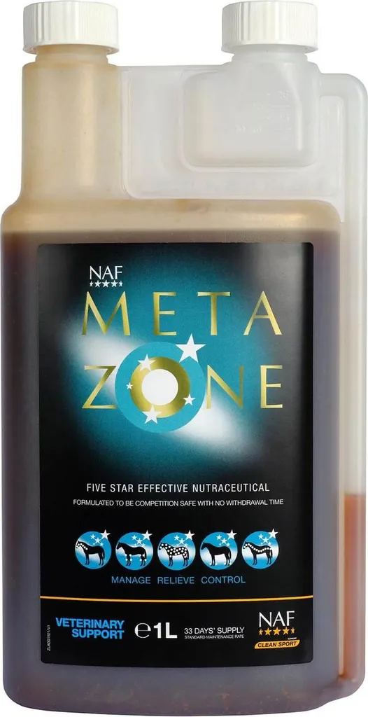 NAF Meta Zone Liquido 1L | Supporto Antinfiammatorio Cavalli Sportivi
