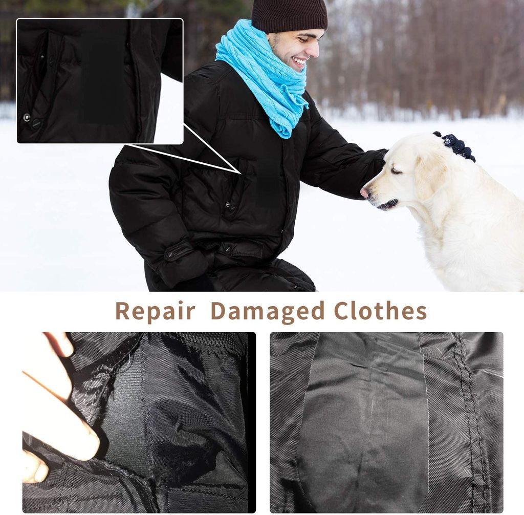 QUARKZMAN Reparaturflicken Selbstklebend - 2 Stück 9,5x12,5cm Wasserdicht