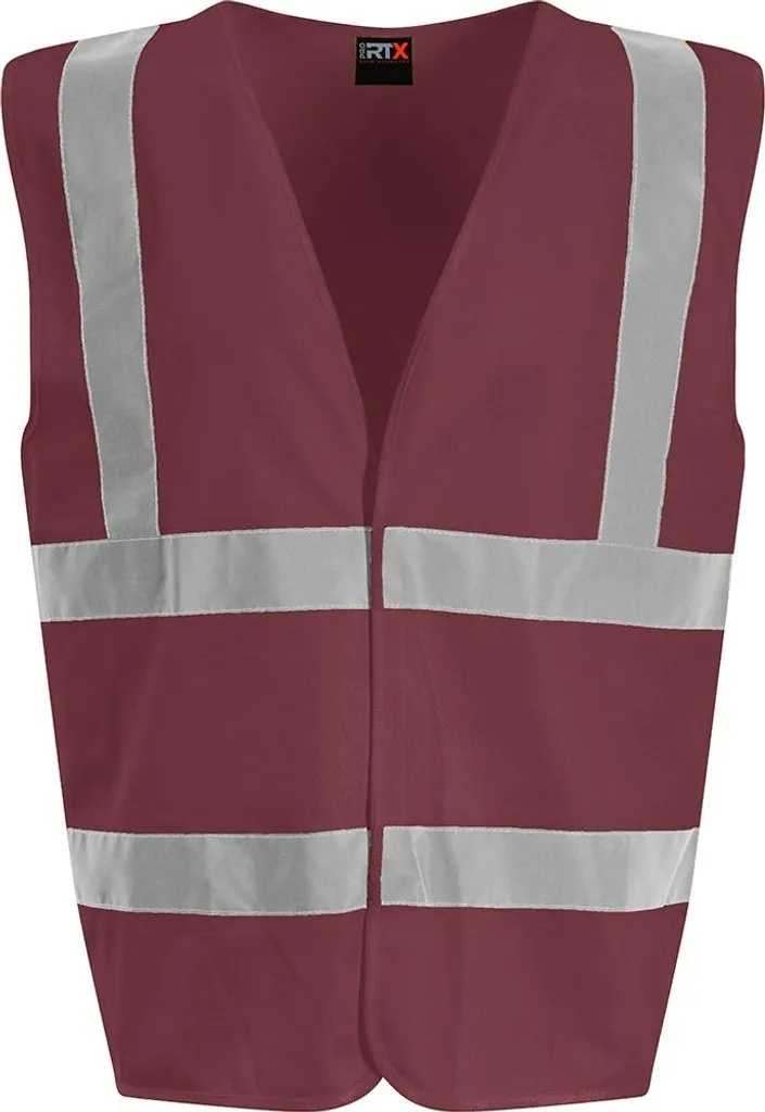 Gilet Alta Visibilità Rosso Vino PRO RTX PC4002 - Sicurezza XXL Unisex