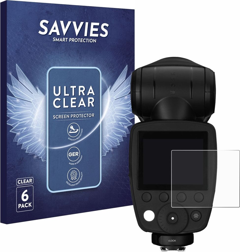 6x Für Profoto A10 Schutzfolie Savvies Displayschutz Display Schutz Folie Klar Transparent