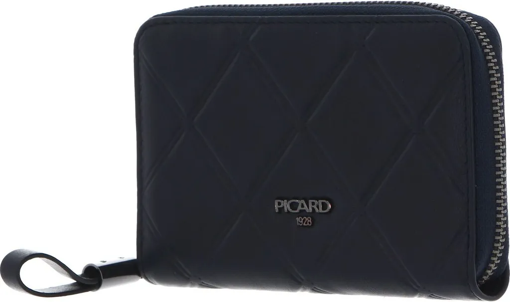 PICARD Pelle portafoglio Voila 1 Zip Around Wallet Ozean blu scuro - Lusso Vero