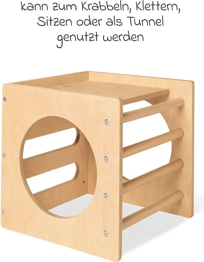 Module de motricité Cube à grimper Kari - Aire de jeux intérieure bois - 6