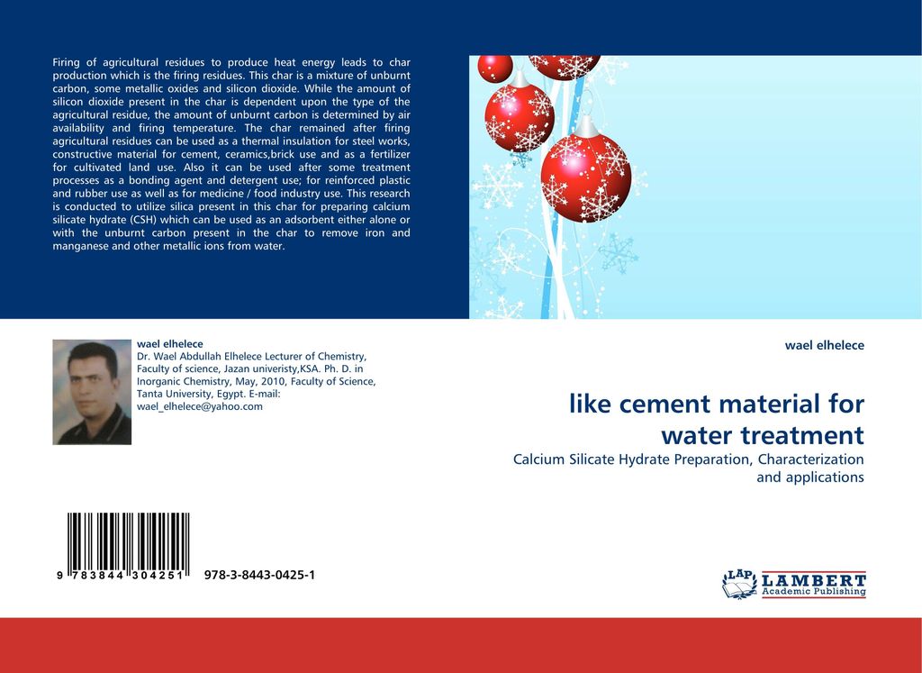 like cement material for water treatment