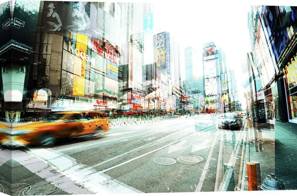 Leinwandbilder - Peter Berry, Times Square Multiexposure II - 60x40 cm