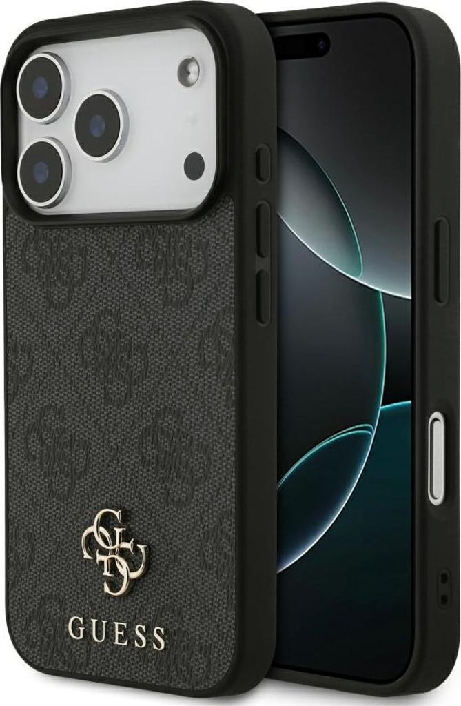 Guess 4G Small 4G und Classic MagSafe - Hülle für iPhone 17 Pro (schwarz)