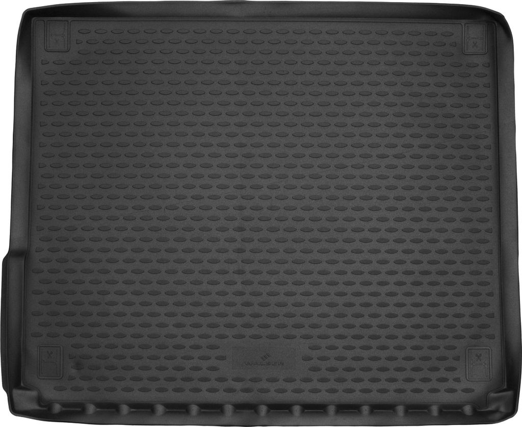 WALSER XTR Kofferraumwanne für VW Touareg, Zweizonen-Klimaanlage 2010-2018, 100% passgenaue Antirutschmatte Auto, Gummimatte Auto, Kofferraum Schu...