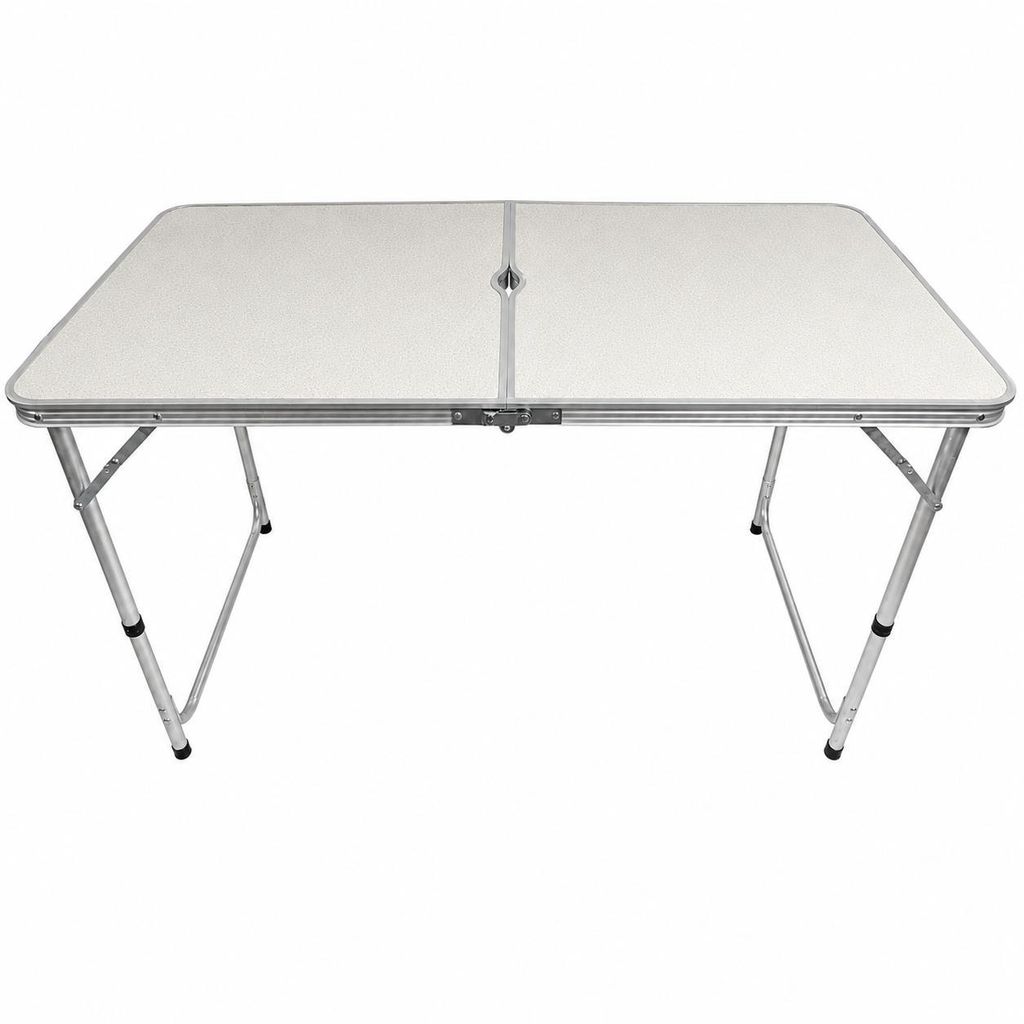 Berger Campingtisch klappbar 120x60 cm höhenverstellbar Aluminium Klapptisch tragbarer Multifunktionstisch Buffettisch Camping Tisch