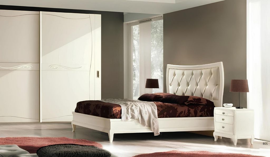 Schlafzimmer Bett Nachttisch Doppelbetten Garnitur Bettgestell Betten Set 3tlg.
