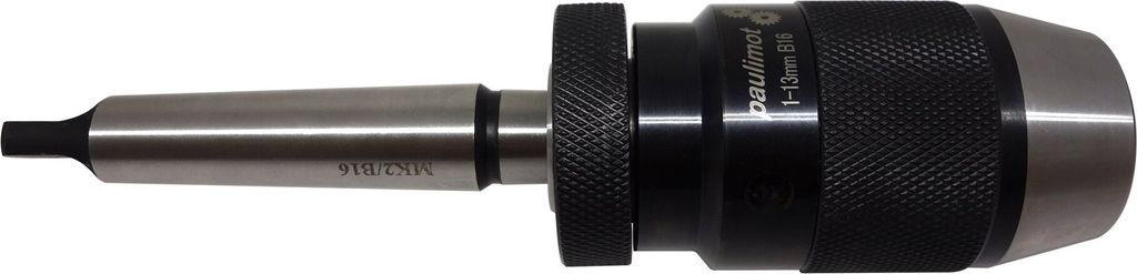 PAULIMOT Schnellspann-Bohrfutter 1-13 mm + Kegeldorn MK2 / B16