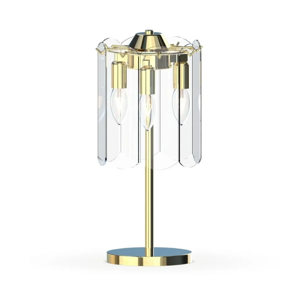 Zuma Line Nira Lampada Comodino Oro 40W - Illuminazione Design Vetro