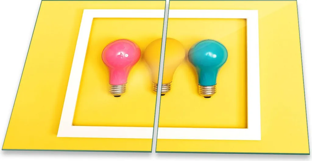 Piastra di copertura per piano cottura in ceramica 2 pezzi 2x40x52 Retro yellow splashback cover glass