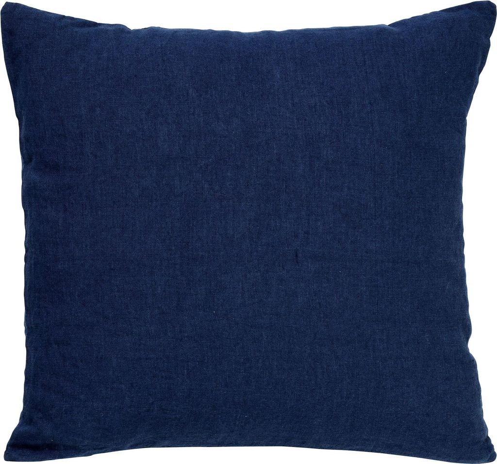 Dutch Decor Kissenbezug Linn 45x45 cm Blau Unifarben