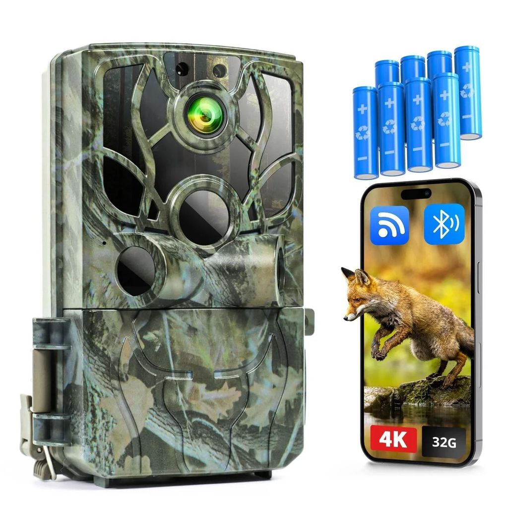 4K 48MP Wildkamera mit Handyübertragung APP wildkamera WLAN Produktbild 