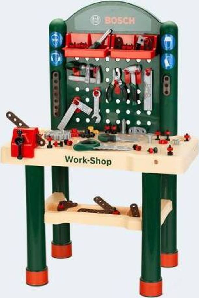Klein werkbank mit Werkzeugen dunkelgrün 82-teilig, Produktbild 
