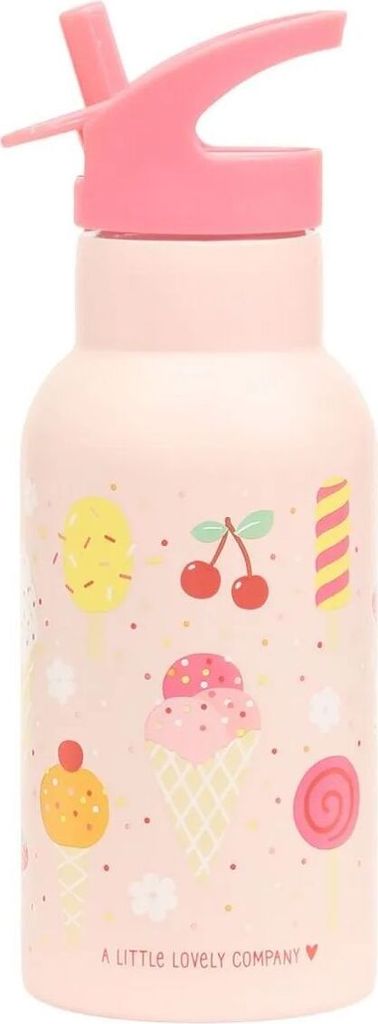 A Little Lovely Company Trinkflasche / Wasserflasche - Edelstahl - Eiscreme