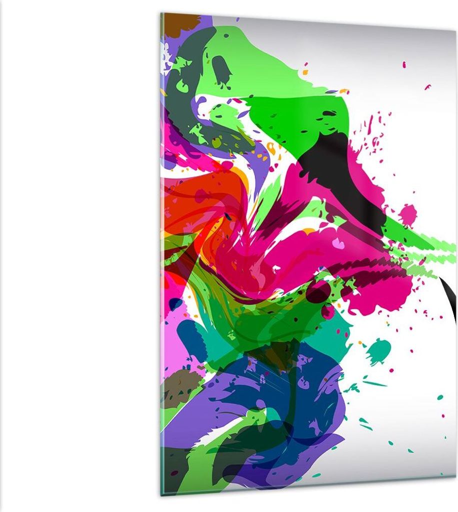 Bilder auf glas - Einteilig - Frau Gesicht Lippen Make-up - 80x120cm - Glasbilder - Wandbilder - Bilder - Wanddekoration aus Glas - Glas Bilder - W...