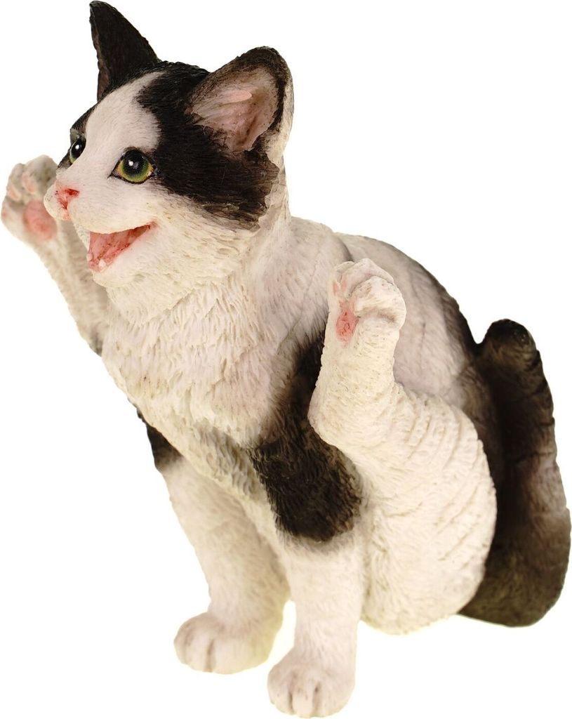 Yoga Katze in Stellung Feuerfliege coloriert by Veronese 8 cm Dekofigur Cat Figur