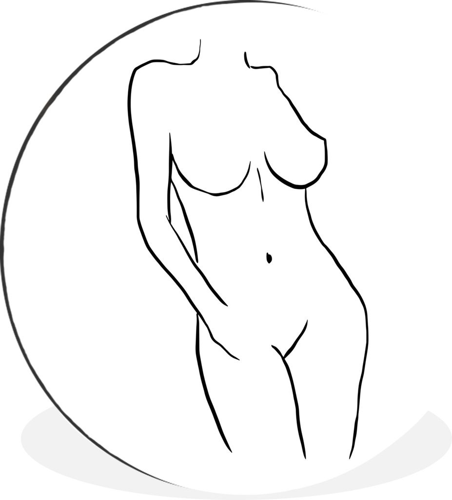 MuchoWow - Mauerkreis - Wandbilder - Runde Bild - Bild aus Aluminium - Schlafzimmer - Wohnzimmerdekoration - Wand Dekoration