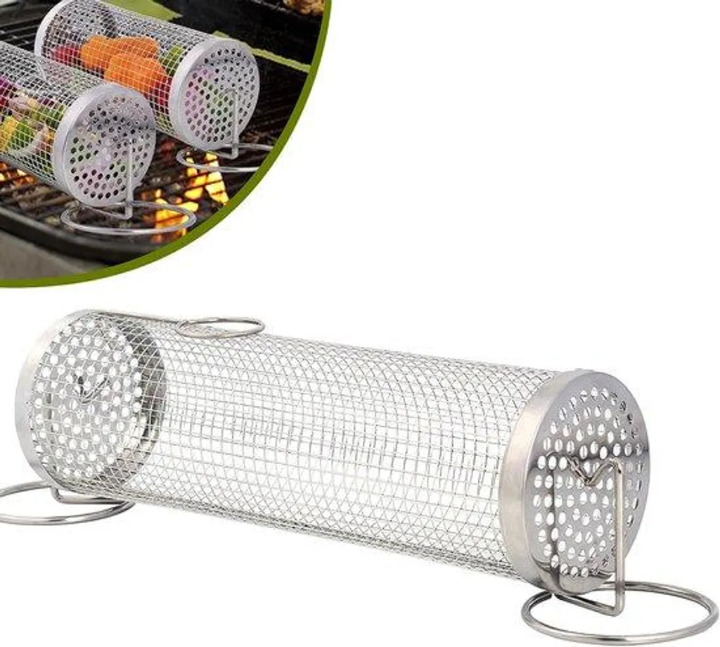 Panier à grillades pour camping et pique-nique, accessoire poisson inox