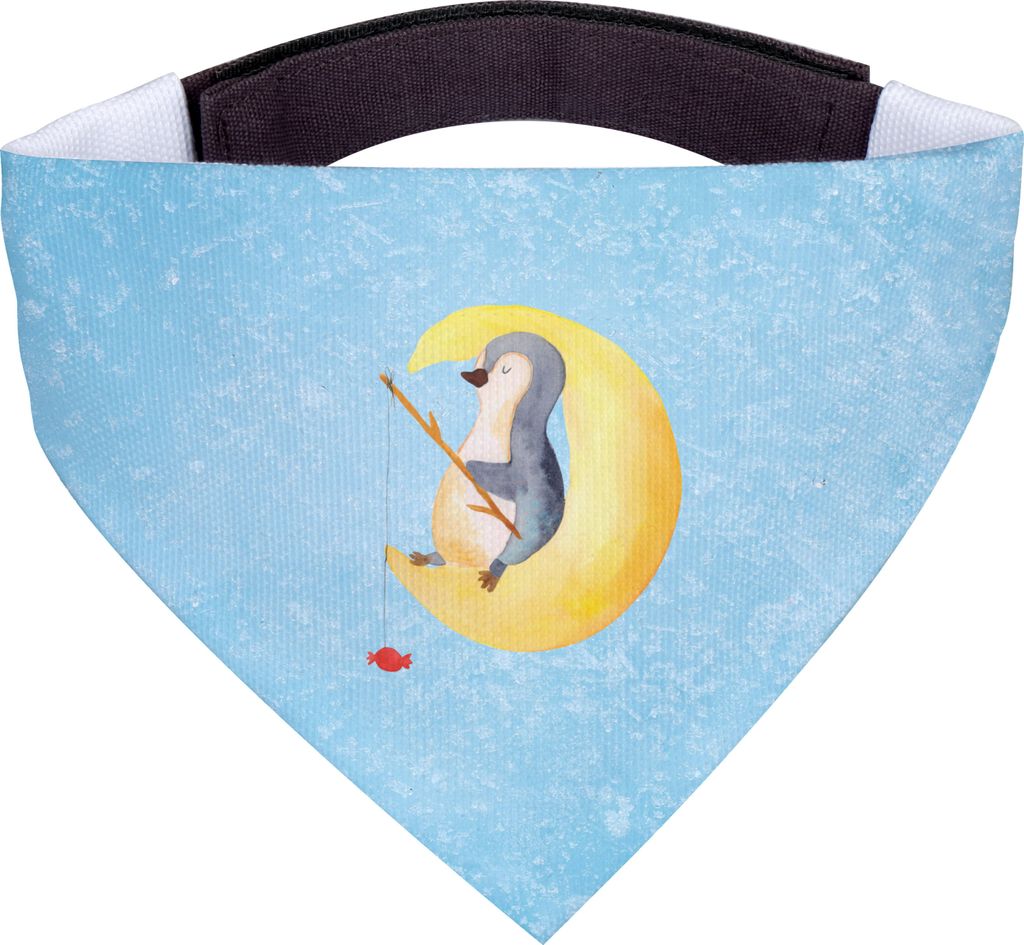 Mr. & Mrs. Panda Hunde Halstuch Pinguin Mond - Eisblau - Geschenk, Tuch, Angel, Süßigkeiten, schlafen, Hundehalstuch, Erschöpft, Pinguine, Für,...