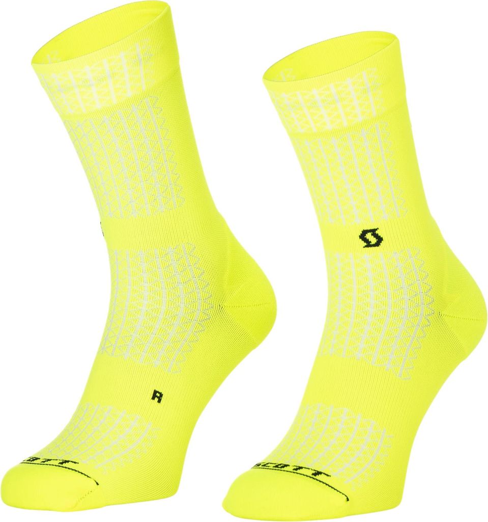 Scott Performance Crew Socken safety yellow 42-44 (L)