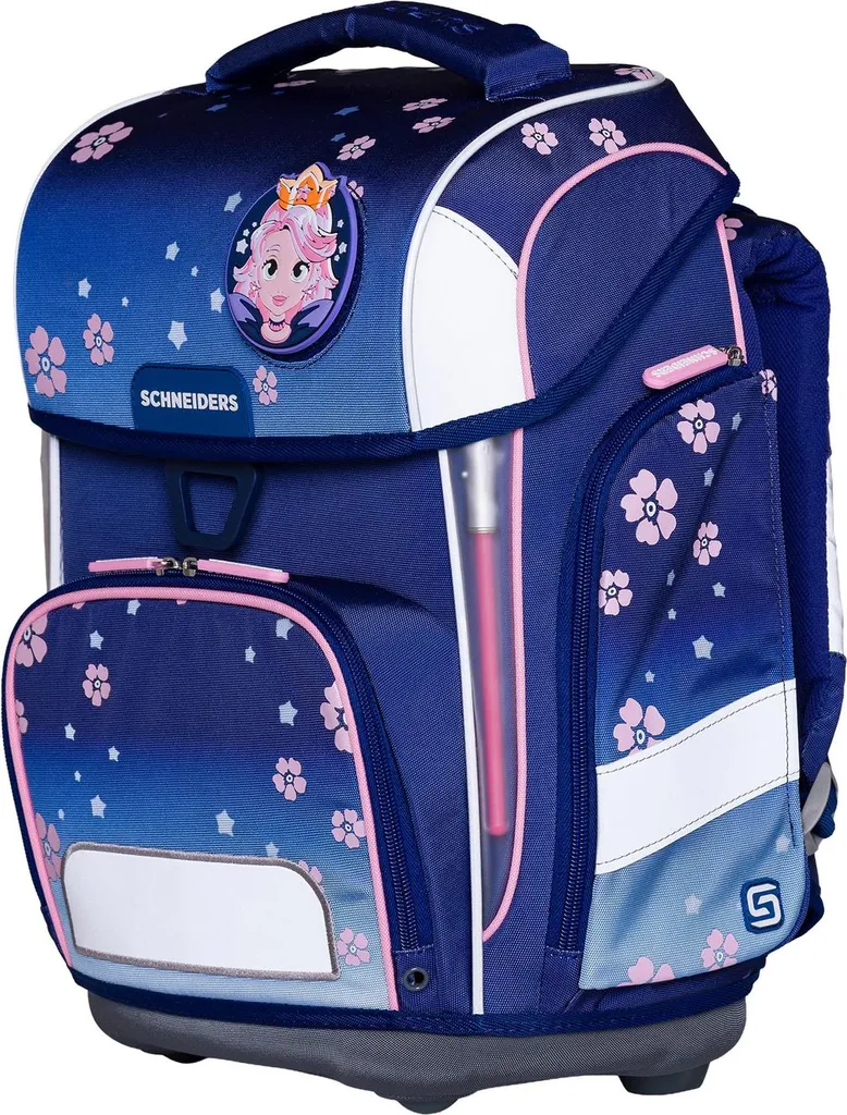 Cartable ergonomique Schneiders Ergolite Blue Bloom léger et ajustable - 3