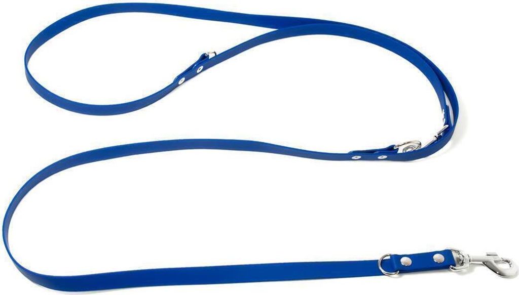 Mystique Biothane verstellbare Leine 16mm blau 200cm