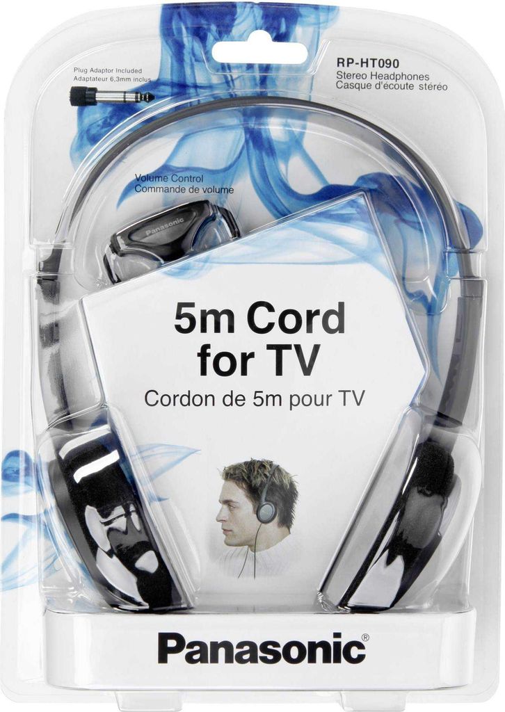 Panasonic RP-HT090E-H - Cuffie - on-ear - con cavo - spina Immagine del prodotto 