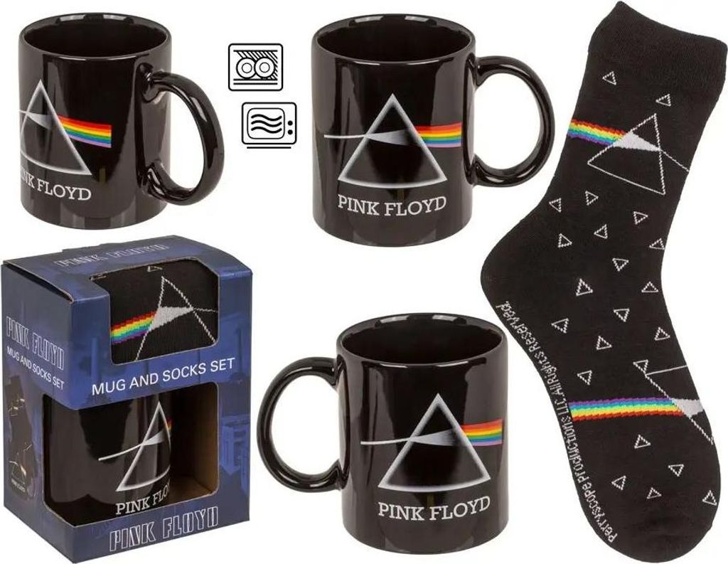 Zestaw Prezentowy PINK FLOYD - Kubek i Skarpetki w Ozdobnym Zdjęcie produktu 