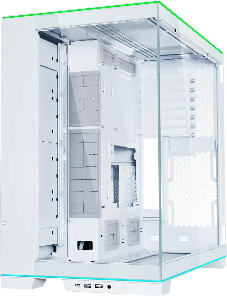 Boîtier PC Lian Li O11 Dynamic EVO RGB Moyen Tour Blanc en Verre