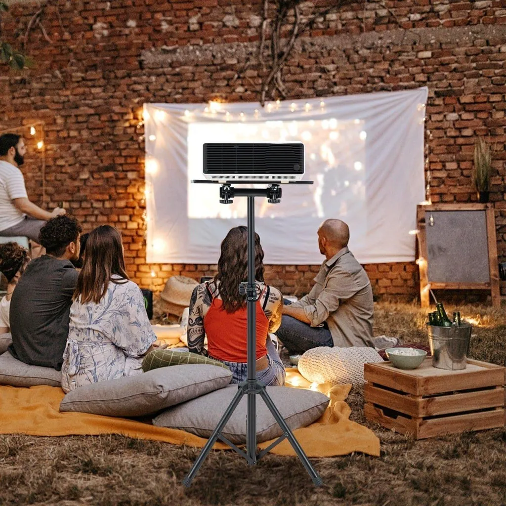 Trépied projecteur avec tablette inclinable réglable en hauteur - Universel