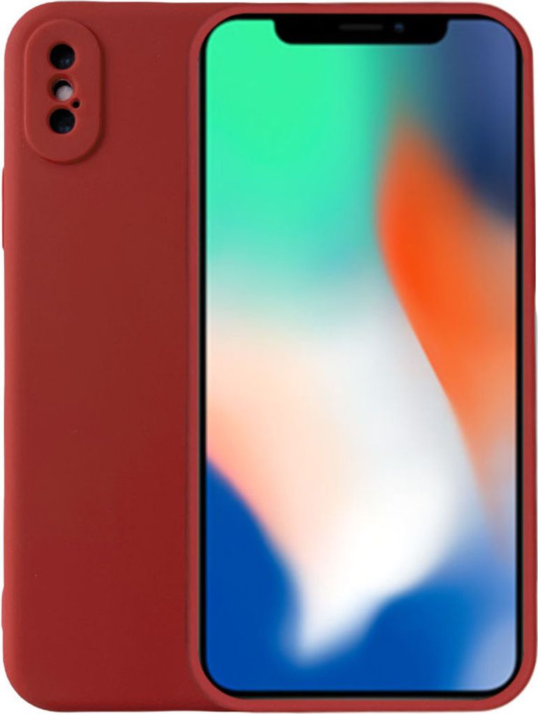 Handyhülle für iPhone Xr Silikonhülle - Backcover Siliconen Case - Rot