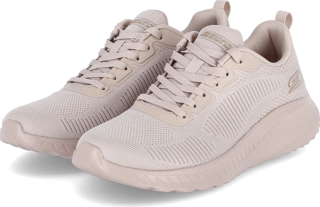 Skechers Low Sneaker FACE OFF Damen Textil Beige Größe: 41 Produktbild 
