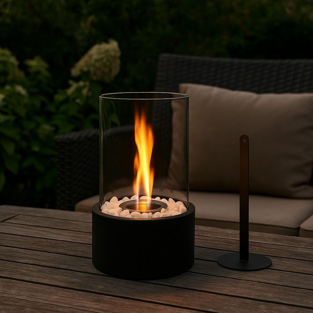 EdenOutdoor Tischkamin 15,5 x 26 cm Tischfeuer Produktbild 