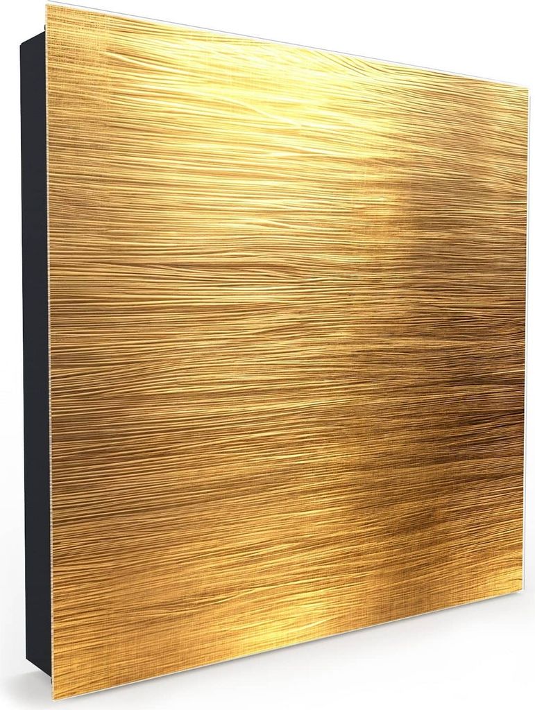 Nachbildung-Schlüsselkasten, Magnetpinnwand und Memoboard mit Glasfront Motiv Golden Textured Surface