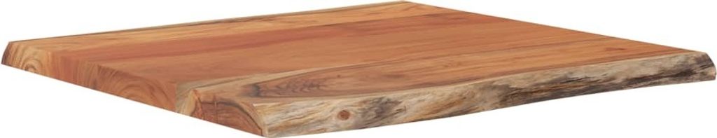 Tischplatte 60x60x2,5 cm Quadratisch Akazienholz Naturkante