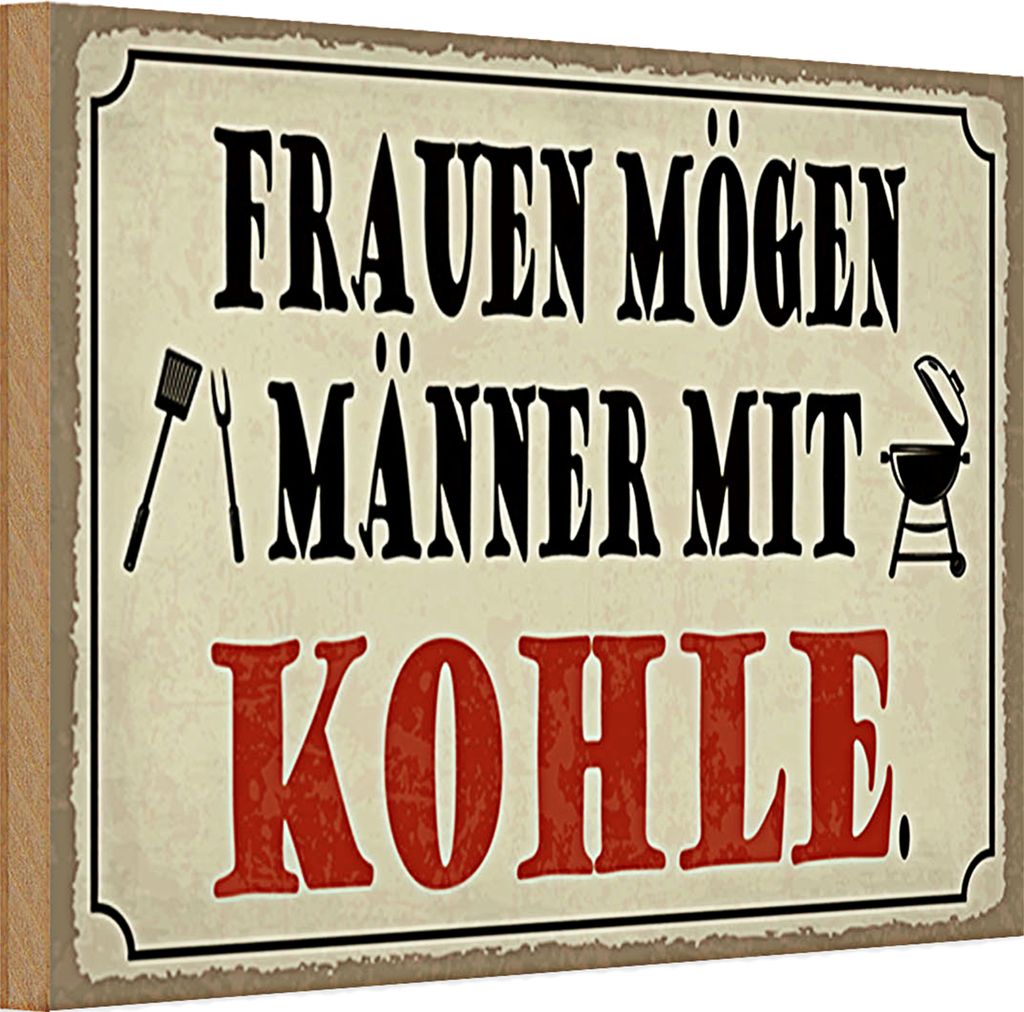 Holzschild Spruch 30x20cm Zuhause wo in Ruhe kacken kann
