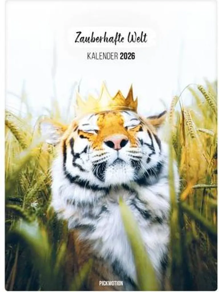 Calendrier 2026 mural illustré Monde Magique pour bureau et maison