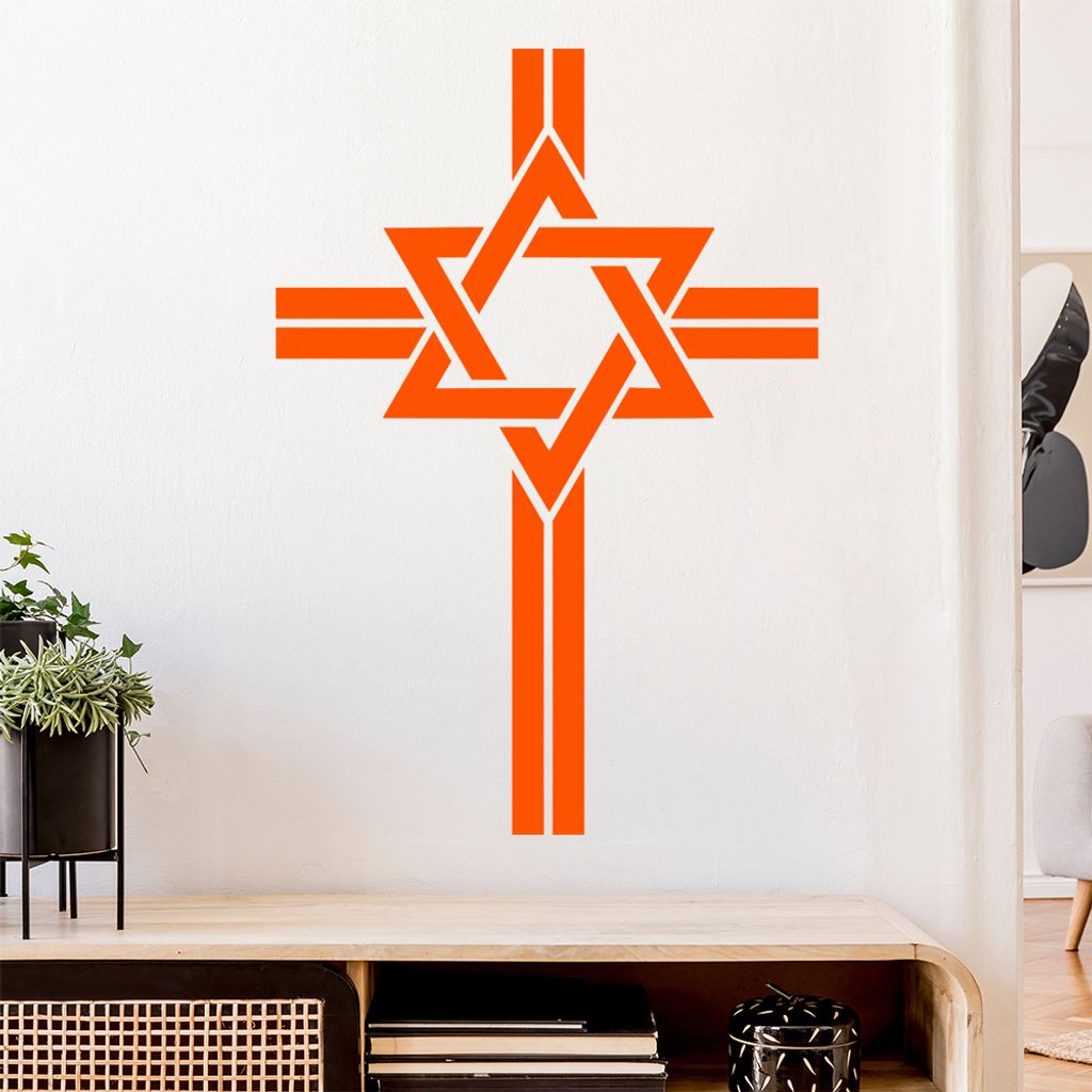 Messianische Juden D1 Wandtattoo Wandaufkleber Wall Sticker - Dekoration, Küche, Wohnzimmer, Schlafzimmer, Badezimmer