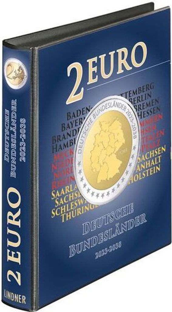 karat Motiv-Ringbinder 2 Euro Deutsche Bundesländer 2023-2038, leer