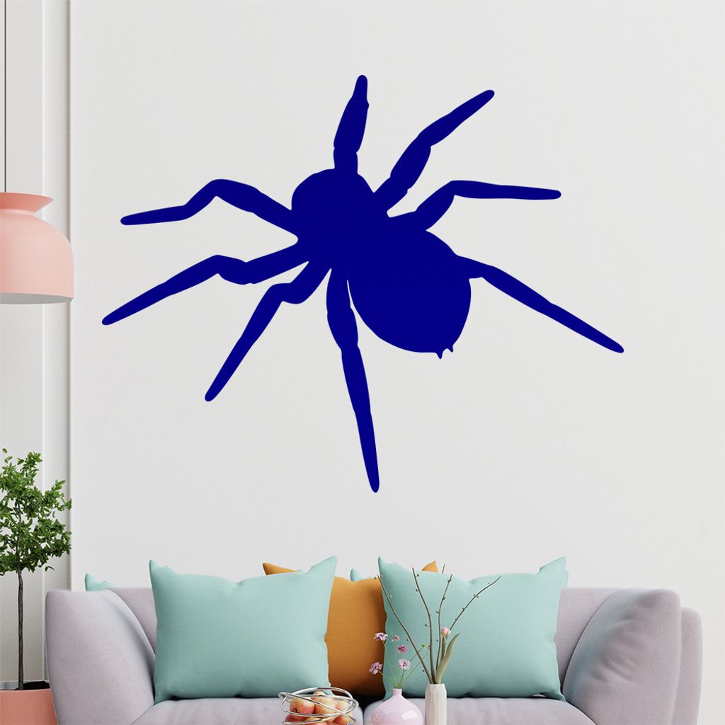KIWISTAR Spinne - Spinnweben Vogelspinne Zecke Wandtattoo in 6 Größen - Wandaufkleber Wall Sticker - Dekoration, Küche, Wohnzimmer, Schlafzimmer...