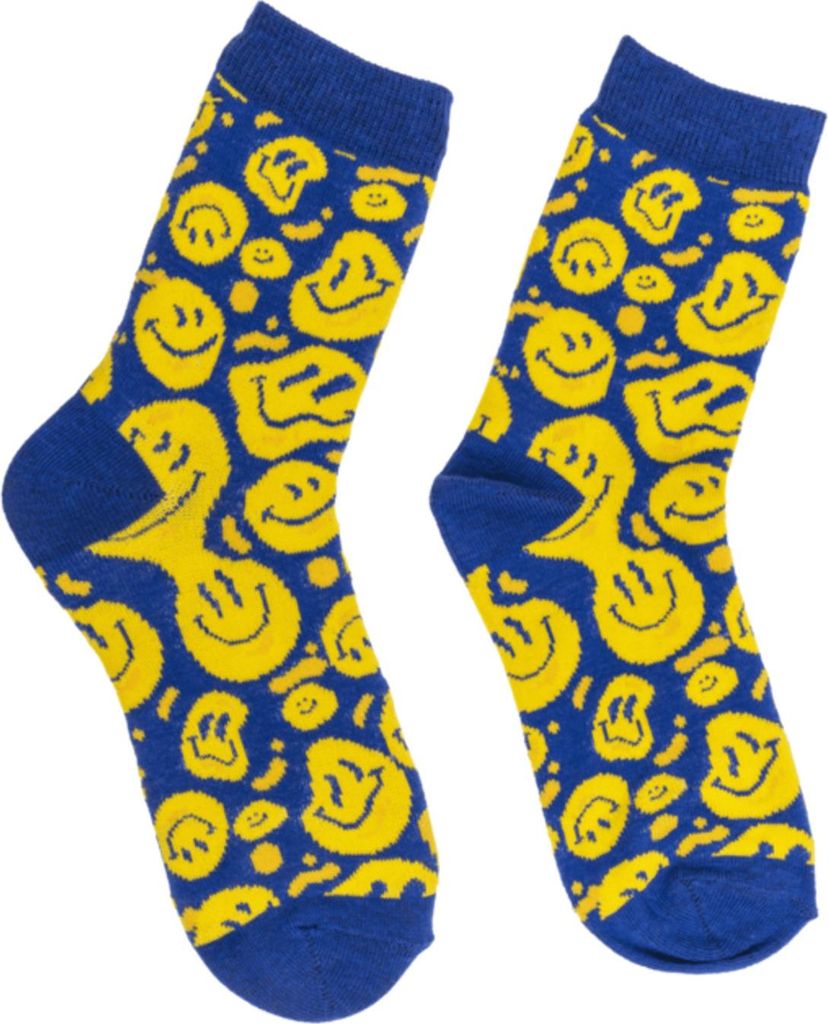 Socken mit Smiley-Gesichtern Emoji – Größe 36-42