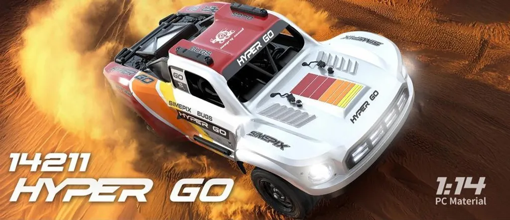 Voiture RC pour Course Extérieure - Modèle 1:14 Stable et Rapide Rouge - 8