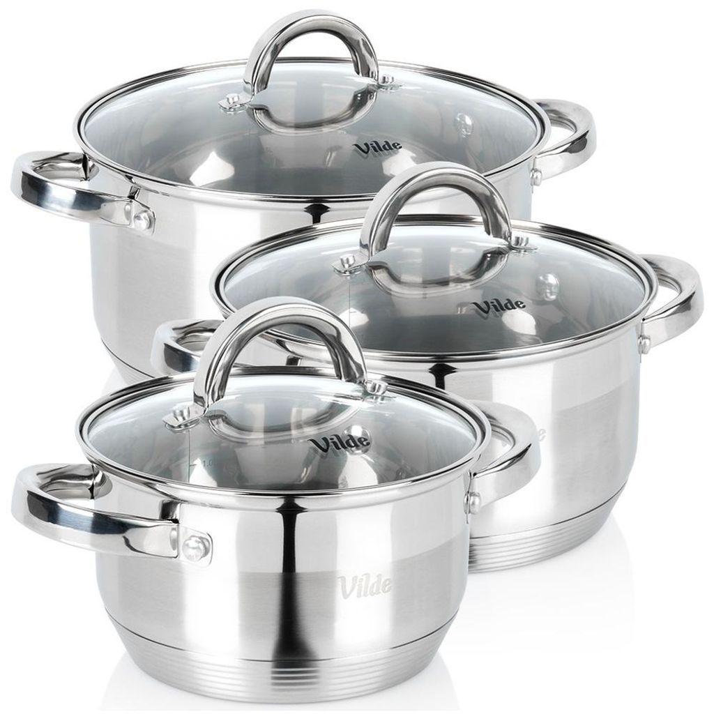 Vilde | Kochtopf Set 3-teilig - mit Glasdeckeln - 1,75 / Produktbild 