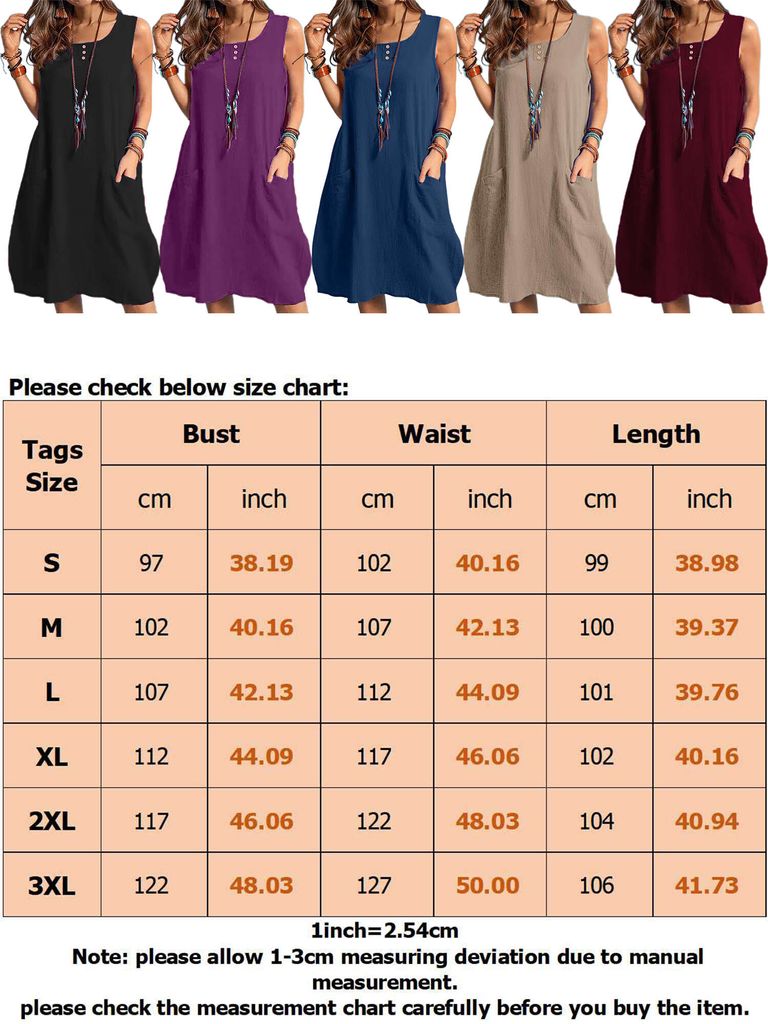 Ärmelloses Sommerkleid Mit Hängebund - Elegantes Midikleid In Uni-Farben