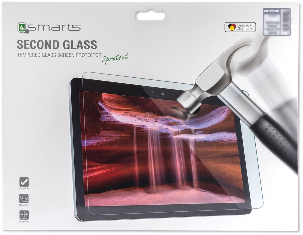 4Smarts Displayschutzfolie Second Glass 9H Härtegrad für Samsung Galaxy Tab S5e