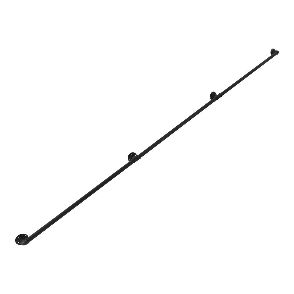 Treppenhandlauf 3m  Wandmontierter Metallhandlauf Produktbild 