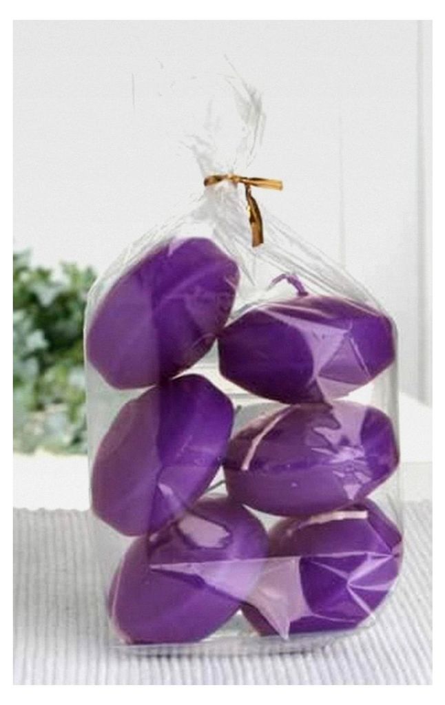 6 Schwimmkerzen, Violett
