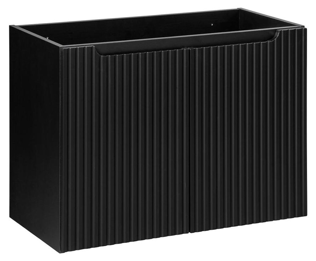 Waschtischunterschrank 80cm Riva, Schwarz